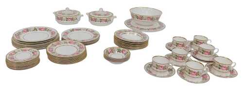 A Royal Worcester porcelain Royal Garden pattern part dinner and tea service, to include two...