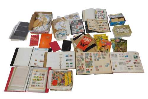 A quantity of stamps, to include loose world and Commonwealth, sparse album containing world,...