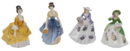 A Royal Doulton porcelain figurine Melanie, HN2271, another figure Coralie HN2307, Royal...