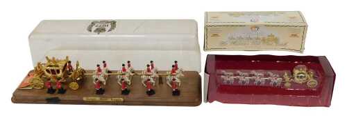 A 1977 Jubilee Royal State coach, in a Perspex case, and a diecast Models of Yesteryear Her...