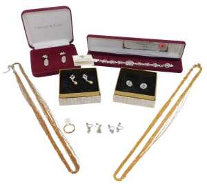 A group of costume jewellery, to include some from St James's Palace London Royal Collection...
