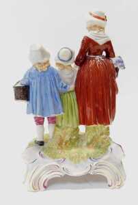 A Yardley's Old English Lavender pottery advertising figure group, 31cm high. - 4