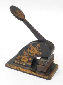 A Victorian cast iron and painted letterhead press, for Sunny Acre Bingham Notts. - 2
