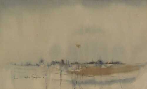Leslie Goodwin (1929-2022). November Morning Leicestershire, number 16, mixed media, signed and...