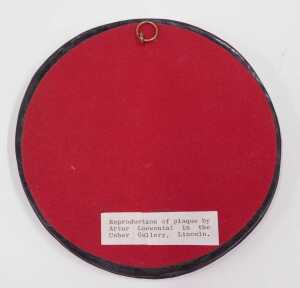After Arthur Loewenthal (Loewental). JWF Hill, plaque portrait facing dexter, 17cm diameter, Turner (John T) Arthur Immanuel Loewental (7 copies), and several folders of research and correspondence. - 4