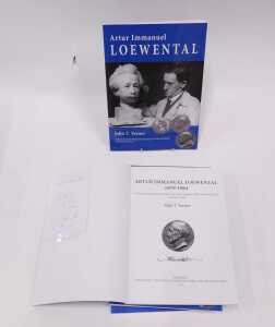 After Arthur Loewenthal (Loewental). JWF Hill, plaque portrait facing dexter, 17cm diameter, Turner (John T) Arthur Immanuel Loewental (7 copies), and several folders of research and correspondence. - 8