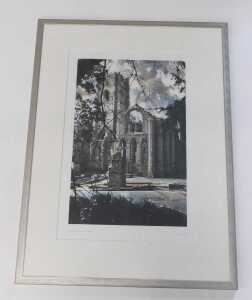 Jennifer Dickson (1936-2025). Fountains Abbey Inner Light, hand-tinted photo etching, artist... - 2