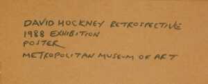 After Hockney. A Retrospective The Metropolitan Museum of Art poster, June 18th - August 14th... - 5