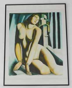 After De Lempicka. Andromeda The Slave, on canvas, 61cm x 52cm. - 2