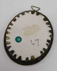 19thC English School. Portrait miniature of a lady, quarter profile, gouache on ivory, unsigned,... - 2