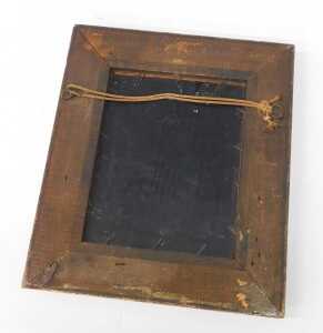 19thC Dutch School. Figure smoking clay pipe aside table, oil on tin panel, 20cm x 15cm. - 3