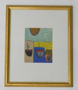 20thC Cornish School. Hot Day St Ives, acrylic, unsigned, attributed verso, 25cm x 18cm. - 2