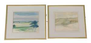 Fleming (20thC). Rural landscape, watercolour, signed and dated (19)74, 20cm x 24cm, and another...