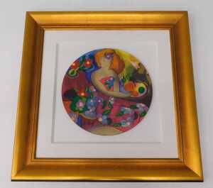Linda Le Kinff (b.1949). Pastourelle, serigraph in colours, from an edition of 250, signed in... - 2
