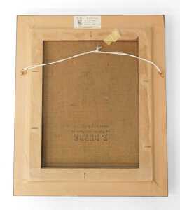 19thC School. Portrait of a lady facing dexter, in reflective mood, F Dupre stamped canvas and... - 3