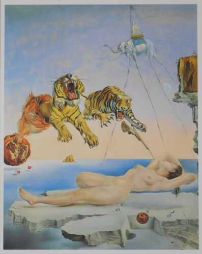 After Dali. Dream Caused by the Flight of a Bee Around a Pomegranate A Second Before Awakening,...