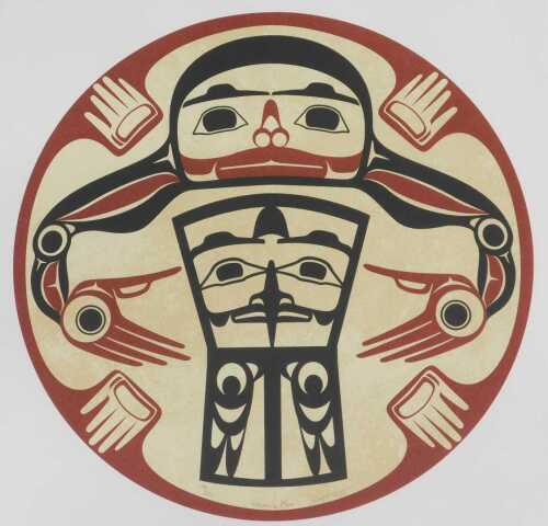 Roy Henry Vickers (b.1946). Potlatch Moon, artist signed limited edition print, number 180/150,...
