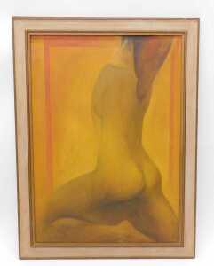 Antonin (Tony) Bartl (1912-1998). Portrait, nude female, back turned, acrylic on canvas, signed... - 2