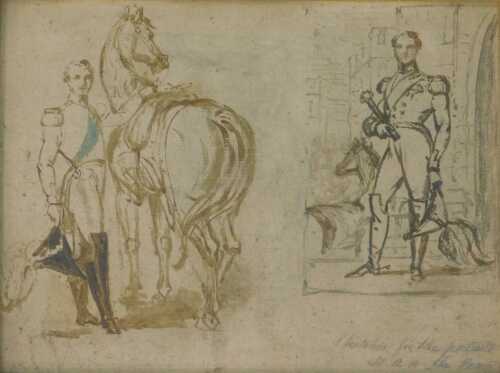 John Lucas (1807-1874). Studies of HRH The Prince Consort, For the Picture of HRH Prince Consort,...