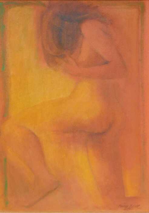 Antonin (Tony) Bartl (1912-1998). Nude Study, oil on canvas, signed, 60cm x 43cm.