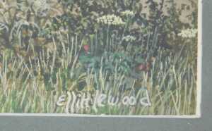 Eric L Littlewood (b.1930). Summer fields, watercolour, signed, 9cm x 9cm, and another. (2) - 3