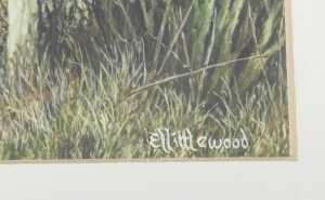 Eric L Littlewood (b.1930). Summer landscape, mixed media, signed, 22cm x 31cm. - 3