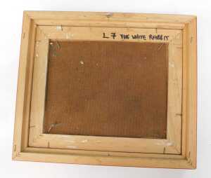 Gerry Blood (1932-2005). The White Rabbit, oil on board, signed, attributed verso, 16cm x 23cm. - 4
