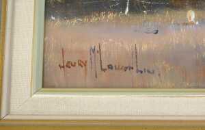 Henry McLaughlin (b.1937). Rainclouds at Middleswan Western Australia, oil on board, signed, pen... - 3
