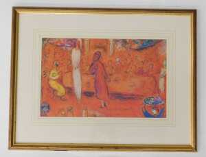 After Marc Chagall. Daphnis & Chloe, unsigned, 29cm x 42cm. - 2