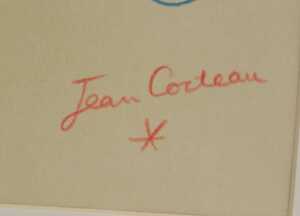 Jean Cocteau (1889-1963). Faces in blue, BC Arts printer's proof, signed in pencil, numbered 14,... - 3
