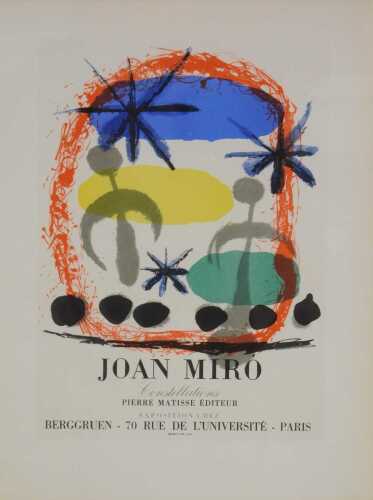 Miro. Pierre Matisse Editeur Constellations, lithograph, published 1959, Mourlot Publishing,...