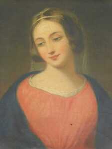 Alfred Leopold Egg (1816-1863). Portraits of Two Theatrical Beauties, oil on canvas, a pair,... - 5