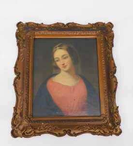 Alfred Leopold Egg (1816-1863). Portraits of Two Theatrical Beauties, oil on canvas, a pair,... - 6