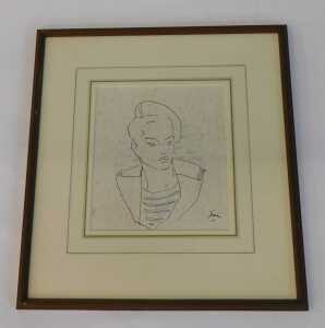 Jean Cocteau (1889-1963). French Sailor, ink colour and wash, signed Jean, attribution and... - 2