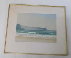 Michael Fairclough (b.1940). Seascape from the shore, artist signed limited edition print,... - 2