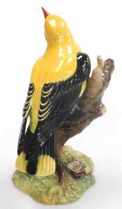 A Royal Crown Derby porcelain figure of an Oriole, printed and painted marks. - 2