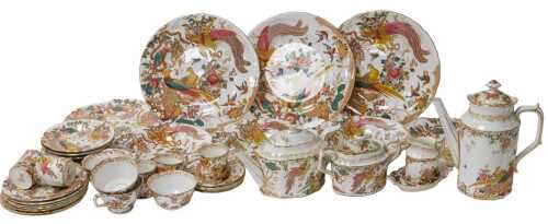 A Royal Crown Derby porcelain Olde Avesbury pattern part dinner tea and coffee service,...