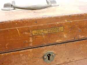 An early 20thC mahogany and pine dental chest, by S S White Co. (GB) Limited, 126 Great Portland... - 2