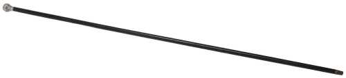 A Victorian lady's ebony walking cane, with a silver knop, embossed with foliate scrolls, London...