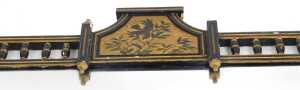 A Victorian Aesthetic movement ebonised and parcel gilt wall mirror, with rectangular mirrored... - 2
