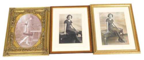 Portrait of Irene Chambers (Michael Seirton's mother) aged 17, oil on canvas, 38cm x 27cm and...