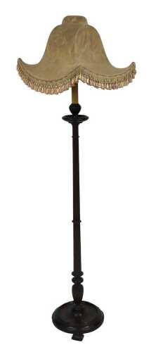 Agatha (1979) movie interest. An Edwardian mahogany standard lamp. with a turned and fluted...