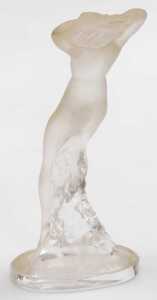 A Lalique clear and frosted glass figure of Danseuse, etched mark, 23.5cm high. - 2