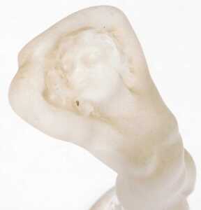 A Lalique clear and frosted glass figure of Danseuse, etched mark, 23.5cm high. - 3