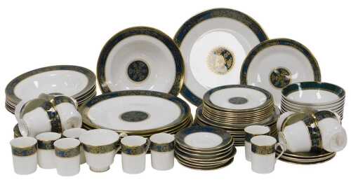 A Royal Doulton porcelain Carlyle pattern part dinner service, to include nine dinner plates,...
