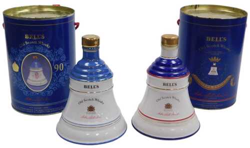 A commemorative bottle of Bell's Scotch whisky, to commemorate the 90th Birthday of Her Majesty...