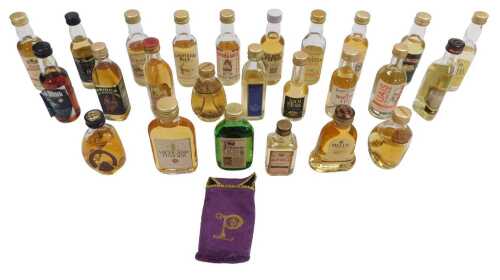 Twenty five miniature bottles of whisky, to include Dimple, Glen Moriston Old Farm, Highland...