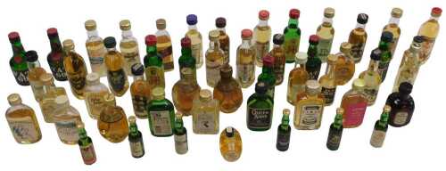 Miniature bottles of whisky, to include Dimple, Lomond Mist, Little Mill, etc. (45)