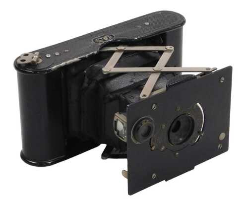 An early 20thC Kodak vest pocket camera, for use with autographic film, no. A-127.