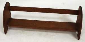 Two early 20thC oak book troughs, 72.5cm and 64cm wide, together with an early 20thC oak drop... - 7
